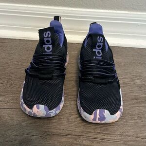 Adidas Black Purple Sneakers